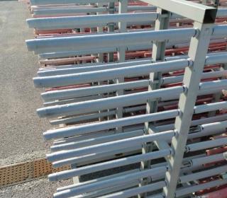 Double-Rack carriage for carrying parts for the paint shop. — photo 1